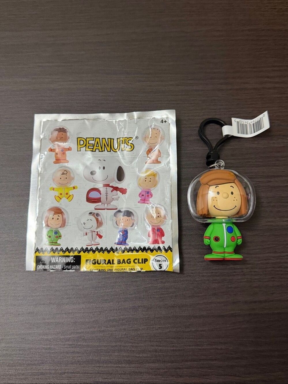 Peanuts Space Series 5 Figural Blind Bag Clip Keychain - Peppermint Patty
